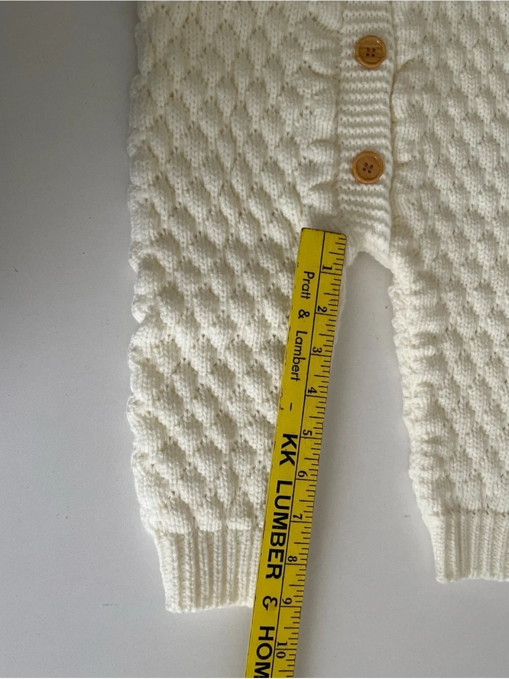 Cable Knit Sweater Romper one piece Baby Bubble Knit Jumper Off White l 12-18